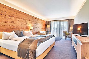 Gemütliche im Doppelzimmer des Wellnesshotels